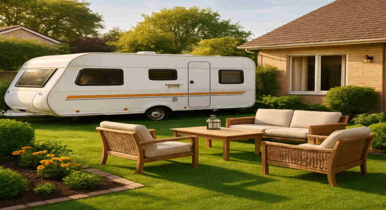 can i live in a caravan in my home back garden