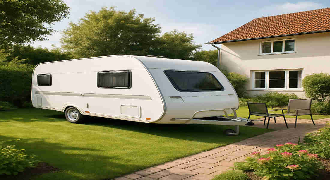 can i live in a caravan in my home back garden