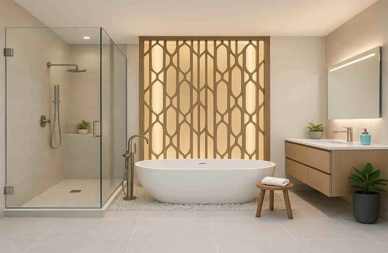 bathroom partitions for home
