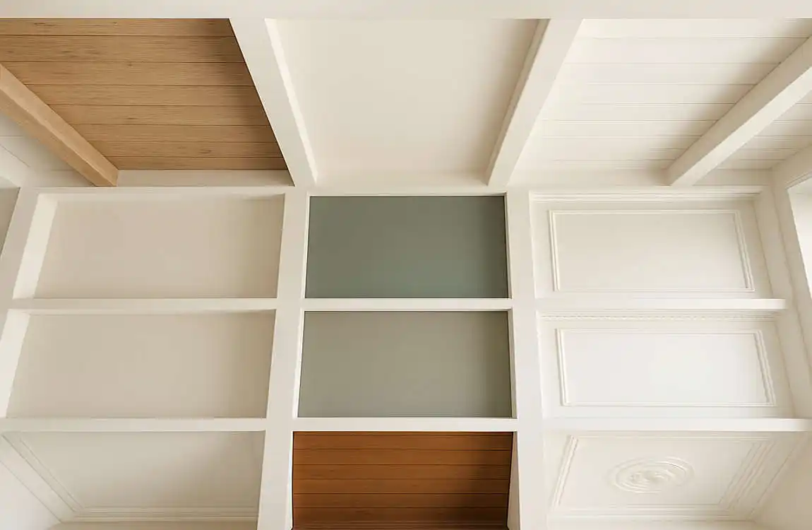 Color Palettes and Materials for Simple Roof Ceiling Designs