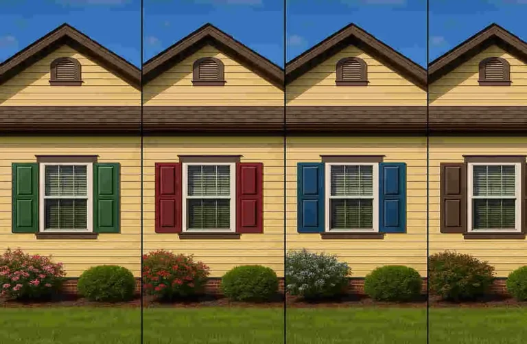 Stunning Shutter Colors for Your Yellow and Brown Home Stunning Shutter Colors for Your Yellow and Brown Home