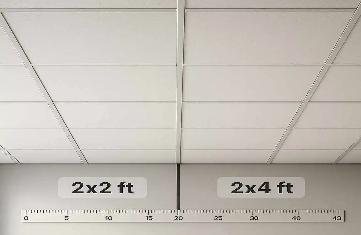 Choosing the Best Drop Ceiling for Your Home: Is 2x2 or 2x4 Better for Residential Spaces?