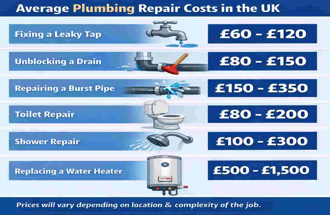 Plumbing Repair Costs for Houses in the UK