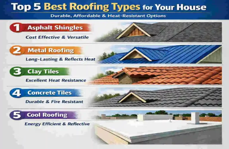 Top 5 Best Roofing Types for Your House: Durable, Affordable & Heat-Resistant Options Roofing Types for Your House