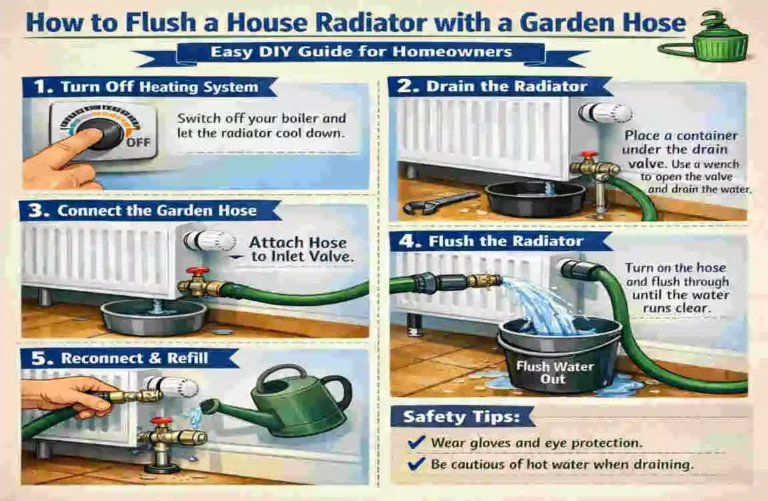 How to Flush a House Radiator with a Garden Hose