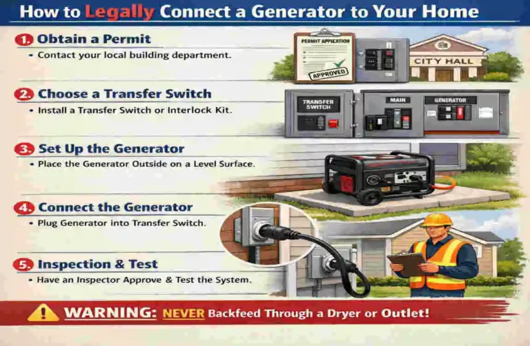 How to Legally Connect a Generator to Your Home