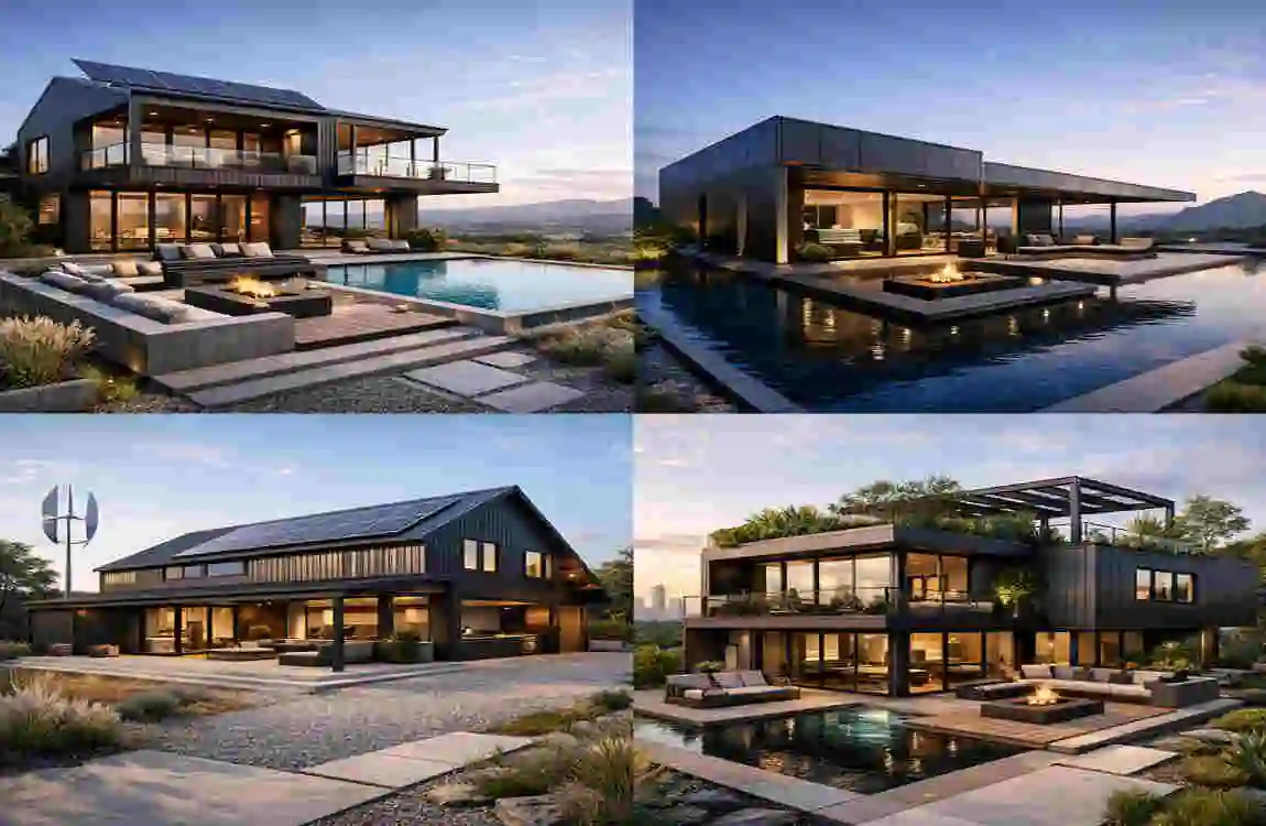 modern metal building homes