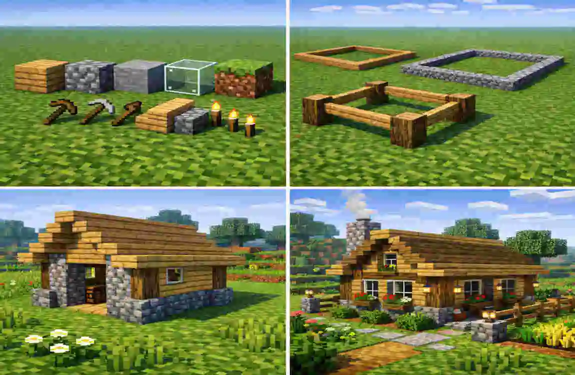 how to build a house in minecraft