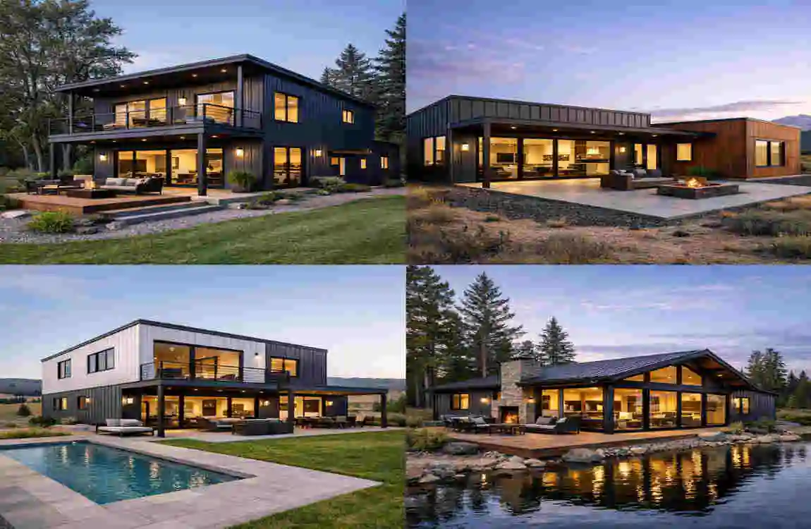 modern metal building homes