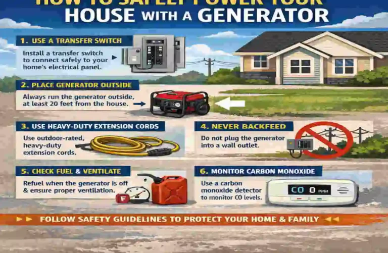 How Can You Safely Power Your House with a Generator? how to use a generator to power your house uk