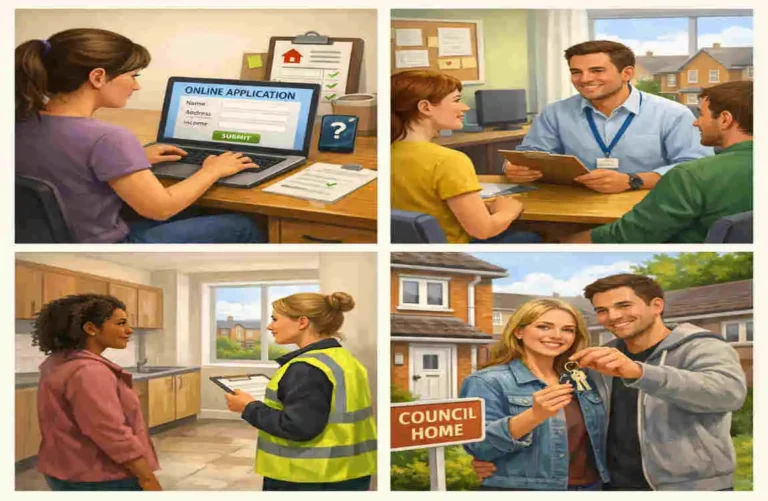 how to get a house on the council