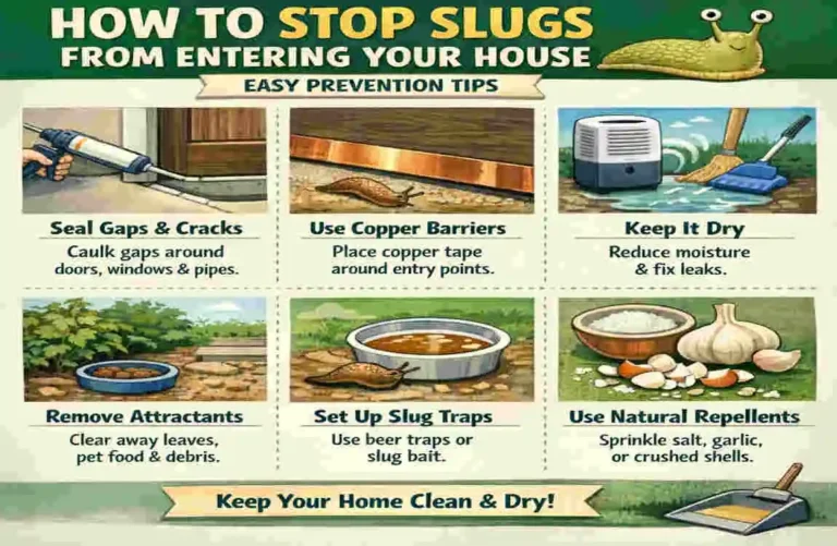 how do you stop slugs from coming in your house