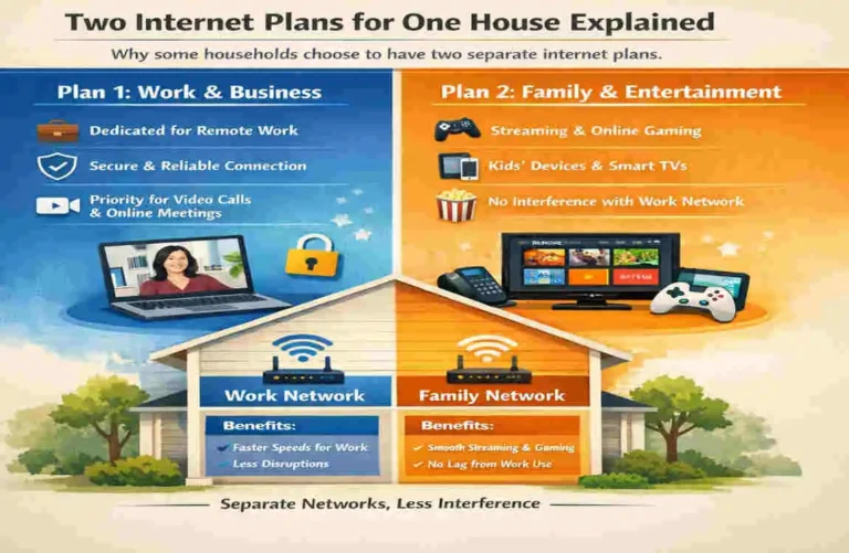 can you have two different internet in one house