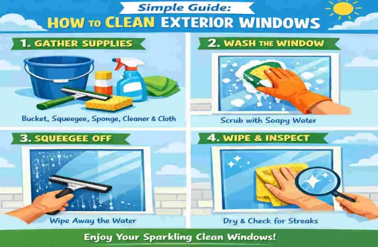 how to clean exterior windows