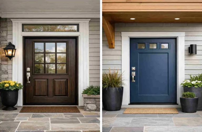 Clad vs. Fiberglass Exterior Doors: Cost & Value which is more expensive clad doors or fiberglass exterior doors