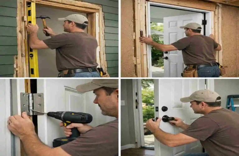how to hang an exterior door