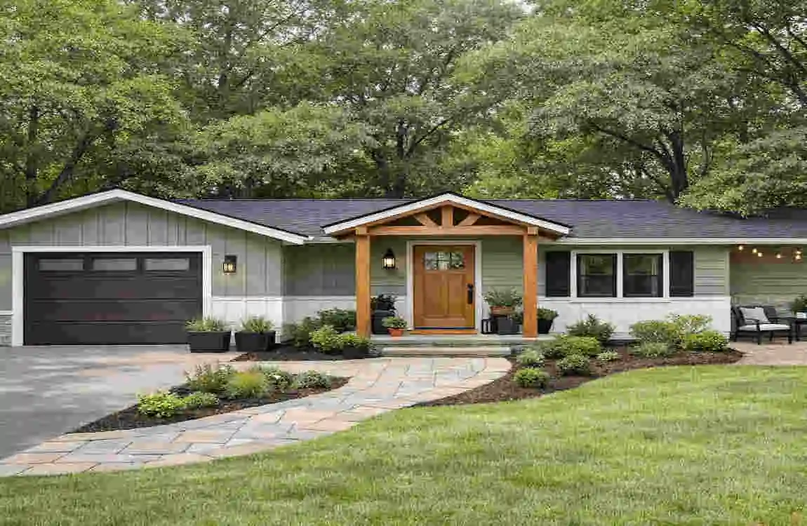 how to ranch style house exterior