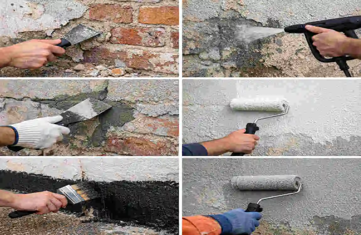 how to waterproof exterior wall