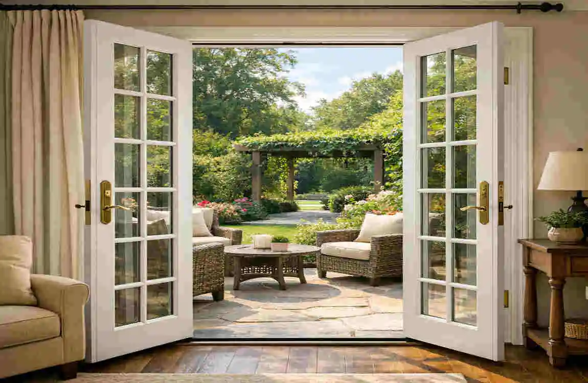 how to install an exterior french door