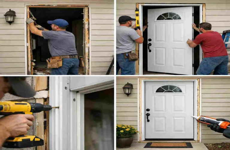 how to replace an exterior door for house
