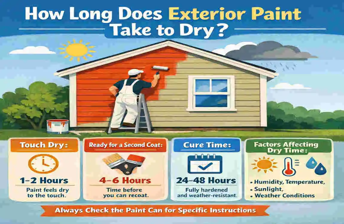 How Long Does Exterior Paint Take to Dry?
