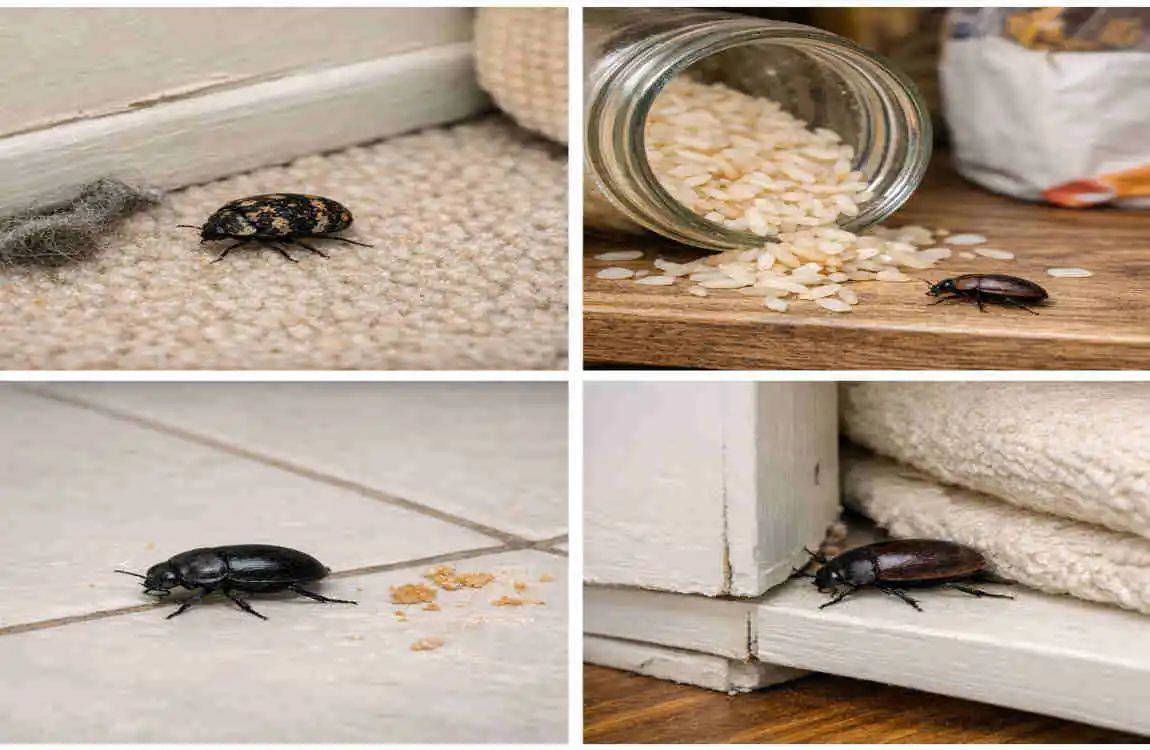 how do beetles get in the clean house