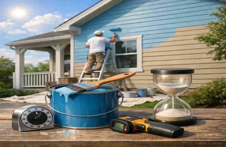 How Long Does Exterior Paint Take to Dry?