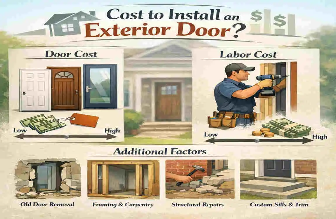 how much does it cost to install exterior door