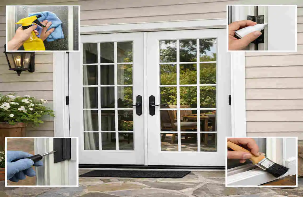 how to install an exterior french door