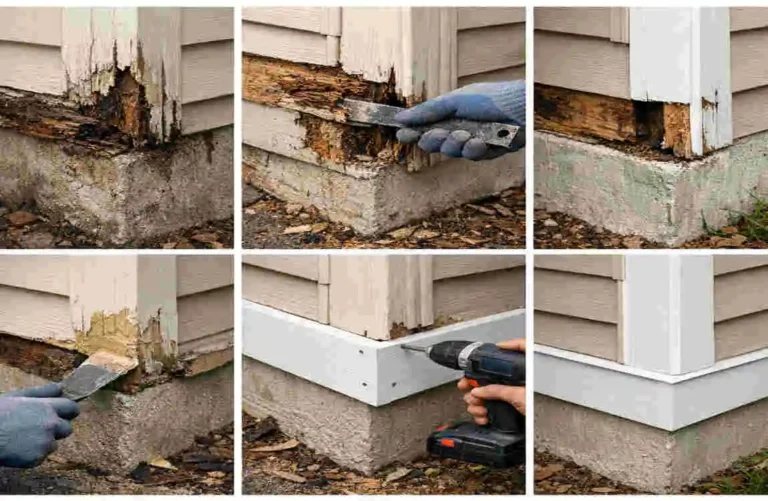 how to replace rotted wood on exterior of house