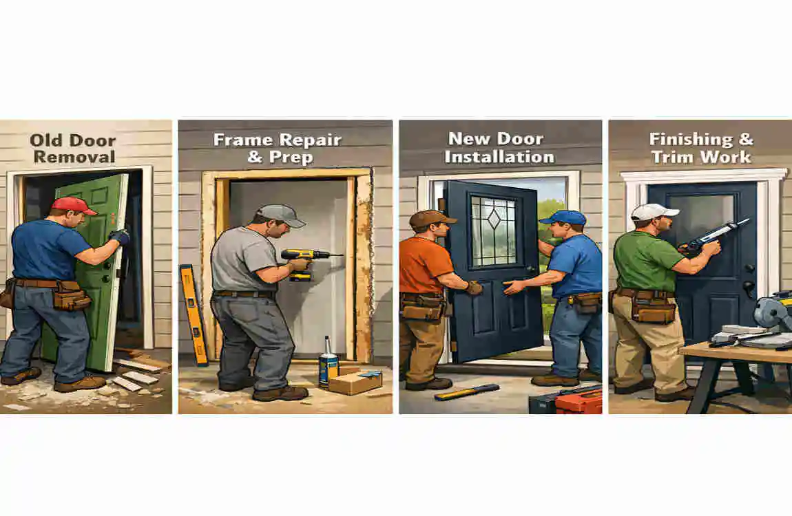 how much to replace exterior door