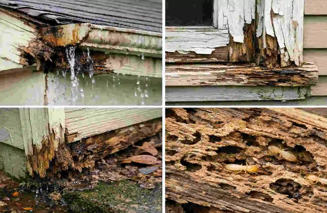 how to replace rotted wood on exterior of house