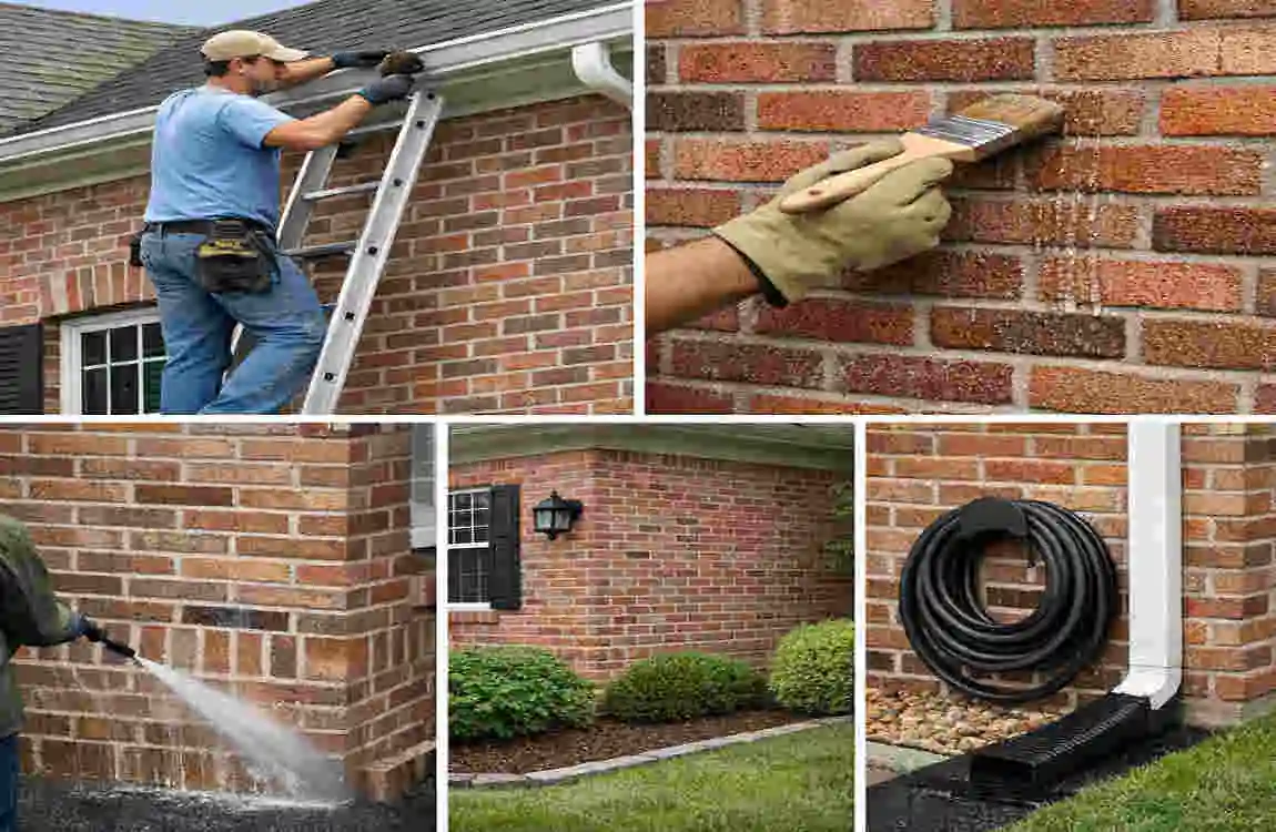 how to clean brick exterior