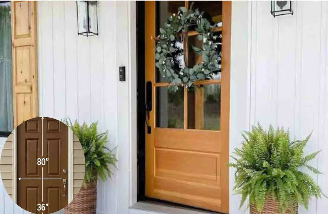 what is the size of a standard exterior door