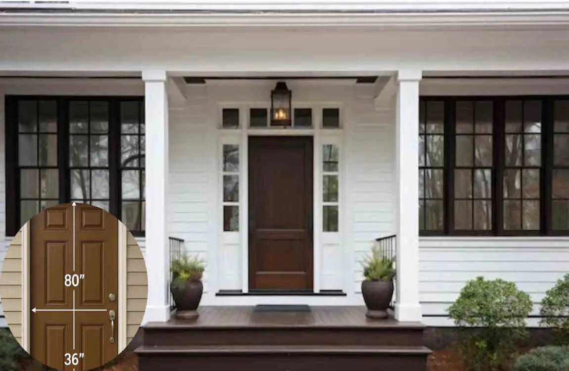 what is the size of a standard exterior door