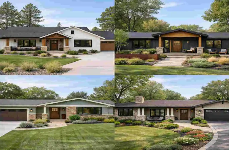 Ranch House Exterior Colors, Materials & Design Ideas how to ranch style house exterior