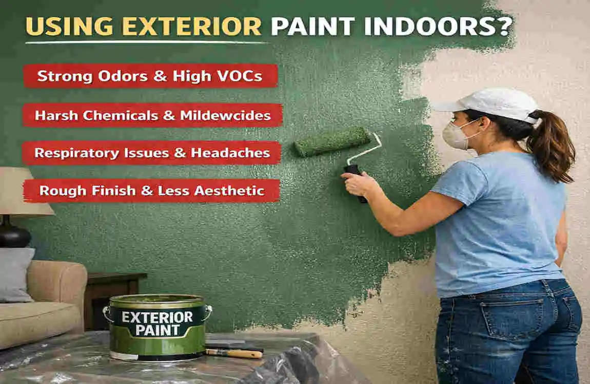 can you use exterior paint for interior
