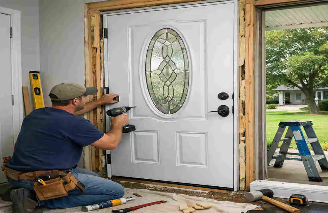 how to install exterior door