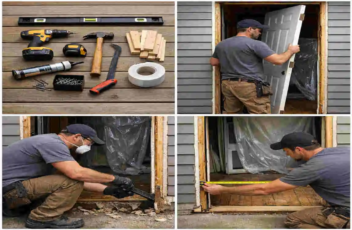 how to hang an exterior door