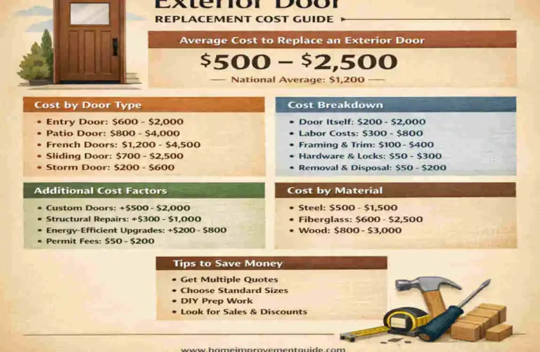 how much to replace exterior door