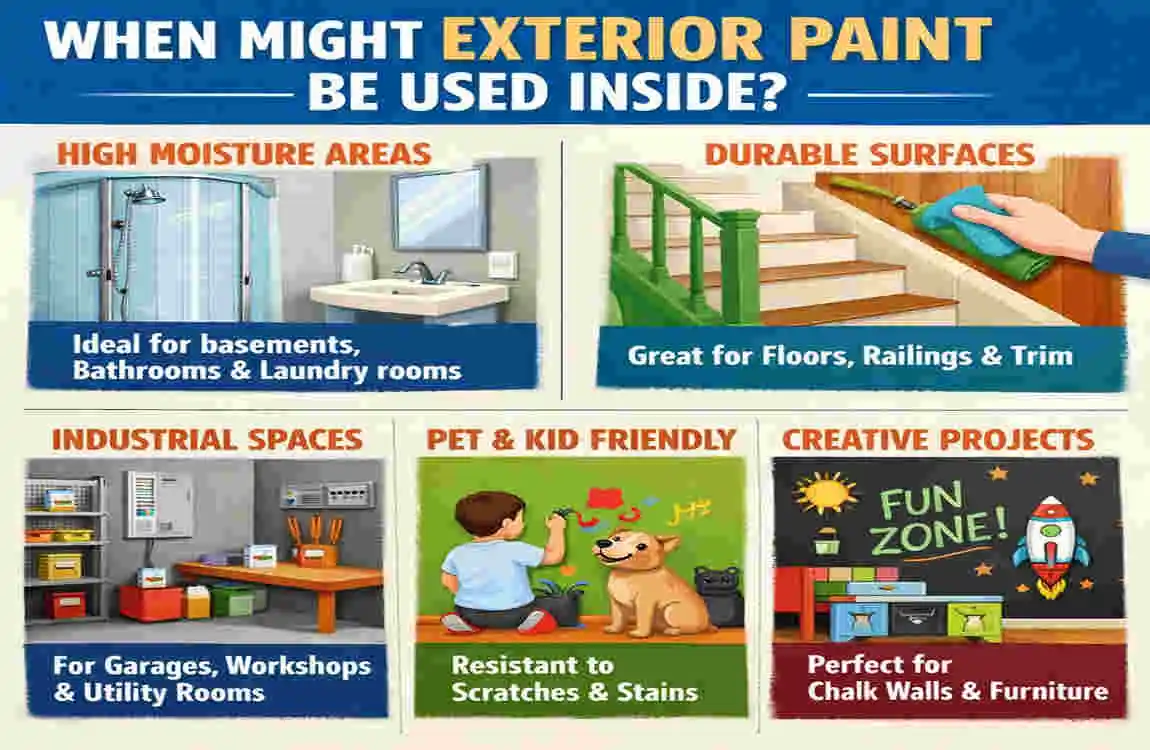 can you use exterior paint for interior