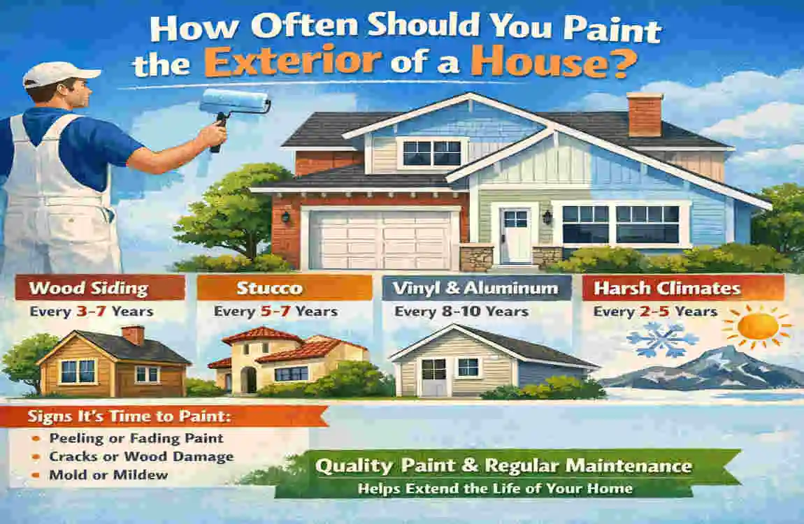 when to paint exterior of house