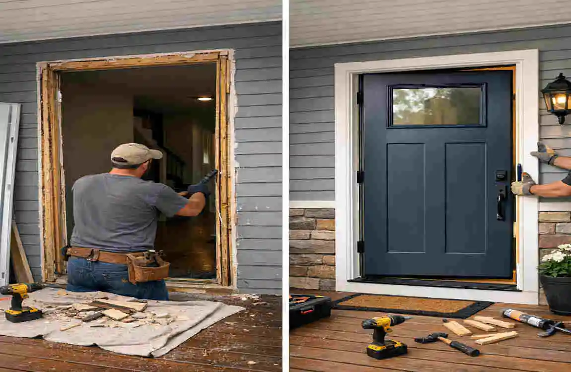 how much to replace exterior door