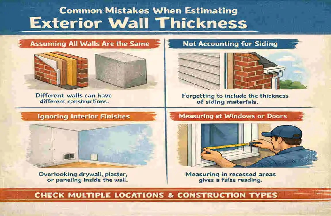 how thick are exterior walls on a house