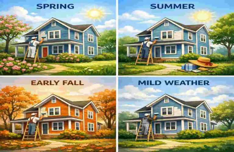 when is best time to paint exterior of a house