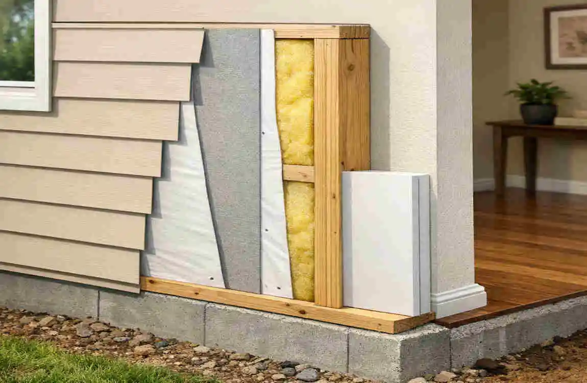 how thick are exterior walls on a house