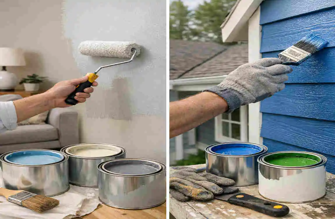 can you mix interior paint with exterior paint