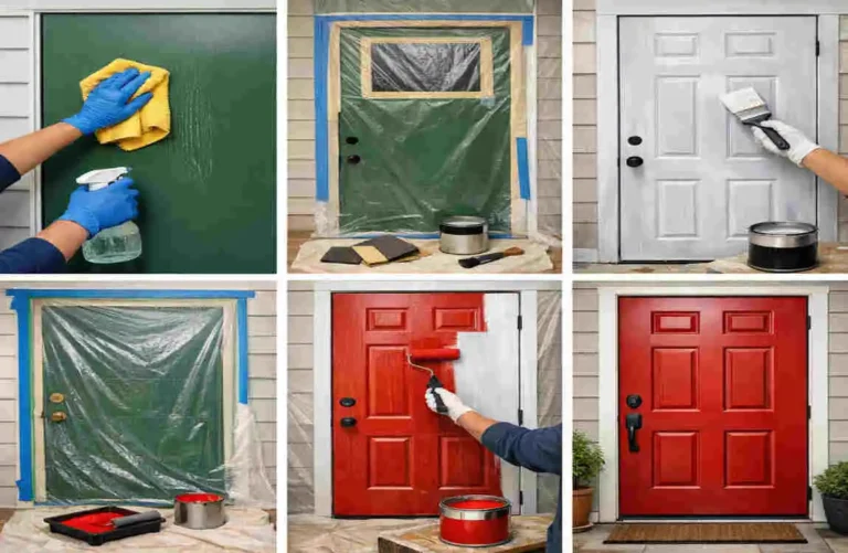 how to paint an exterior metal door