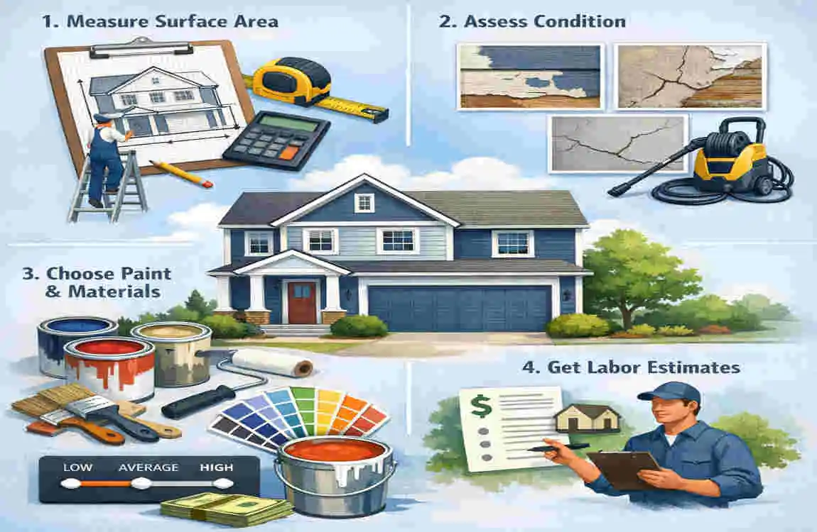 what is the average cost to paint a house exterior
