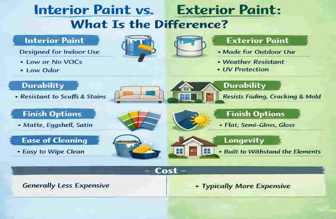 can i use interior paint on the exterior
